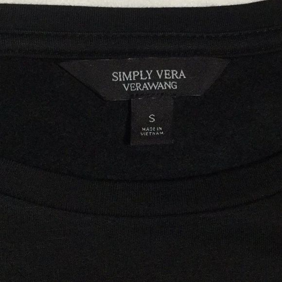 Simply Vera Vera Wang Black Fleece Lined Tunic - Picture 5 of 8